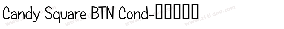 Candy Square BTN Cond字体转换